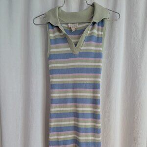 Hippie Rose Striped Knit Dress XS